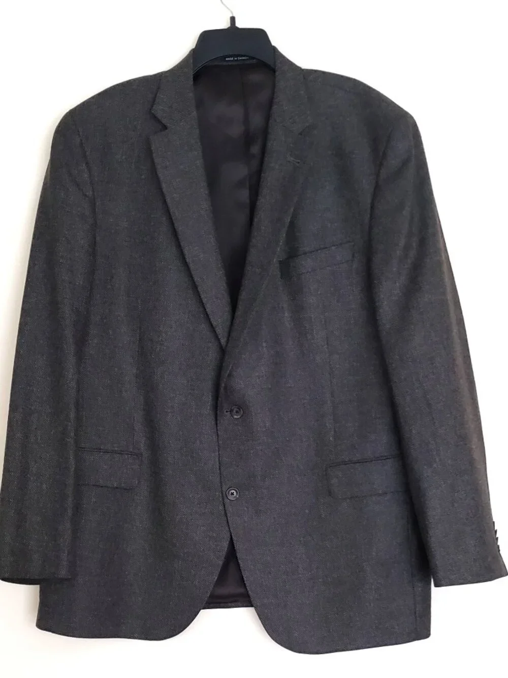 Daniel Cremieux Men's 48L Gray Tweed Wool Sports Coat Jacket Blazer Herringbone